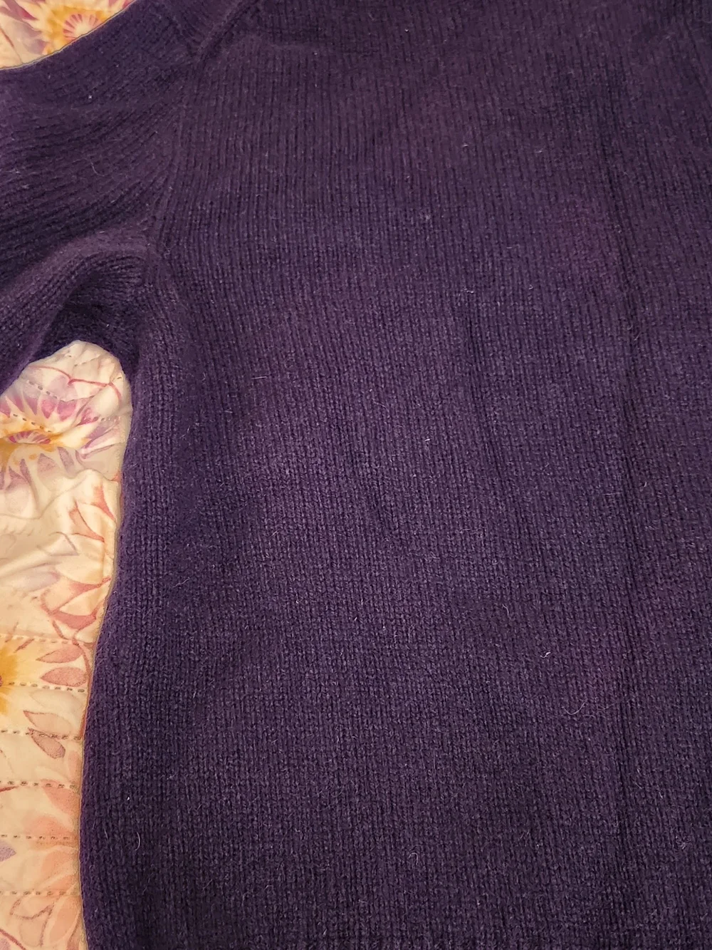 Polo by Ralph Lauren Dark Navy Shawl Turtleneck Sweater with Button Accents